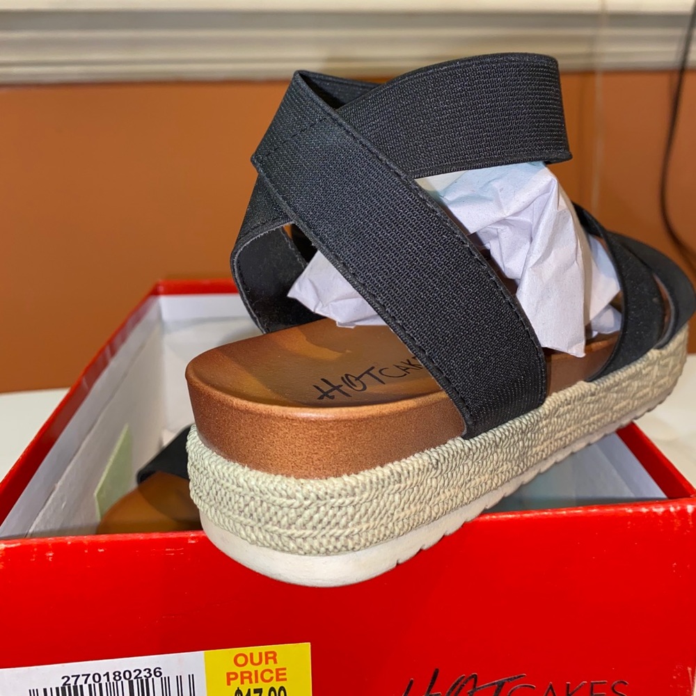 Little Girl Black Sandals